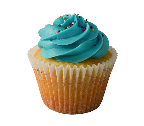 Blue Icing cupcake